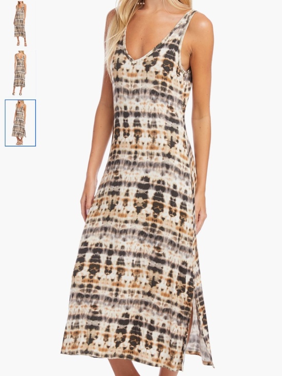 Karen Kane Dresses & Skirts - Karen Kane Brigitte Tie Dye Sleeveless Midi Dress, size M